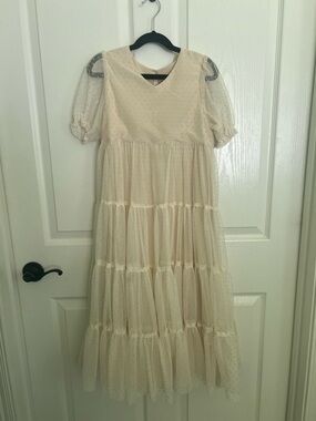 Noralee Dotted Ivory Dress size 10